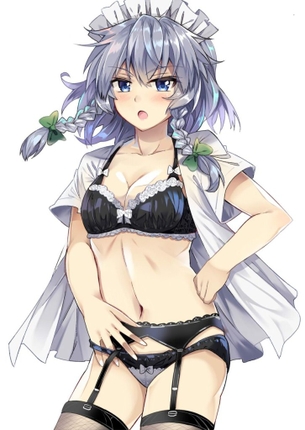ガーターベルトの二次フェチ画像。