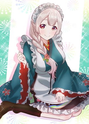 【バーチャルyoutuber】エルフのえるのえっちでかわいい二次エロ画像