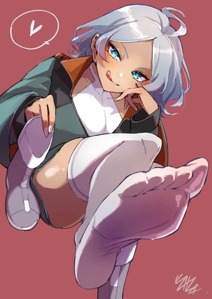 [水星の魔女][エロ画像]セセリア・ドートの足のつま先の匂いで射精したよ♪