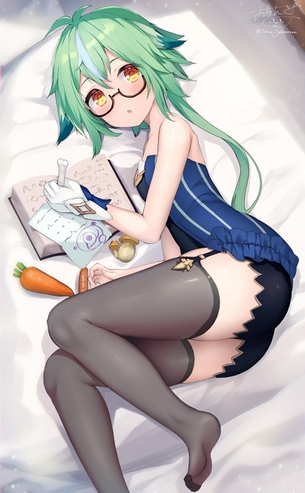 【非・微エロ】木曜日の緑髪美少女画像まとめ　その１７９