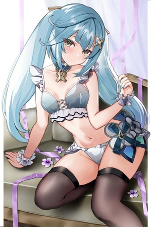 【非・微エロ】水曜日の青髪美少女画像まとめ　その１８１