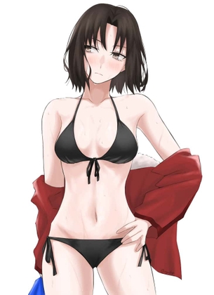 快楽に堕ちそうになってるアヘ顔の両儀式抜けるエロ画像！【空の境界】