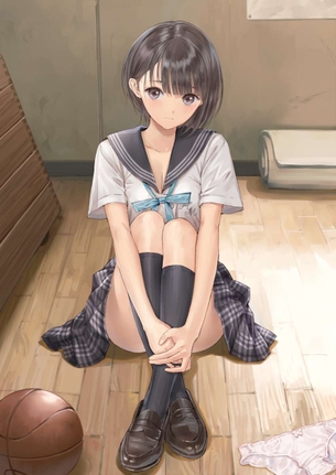 【JK】学校制服と黒紺ソックスの相性が抜群な可愛い女子校生の画像