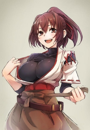 【巨乳】おっぱいの形にピチっと密着するインナーがエッチな女の子の画像