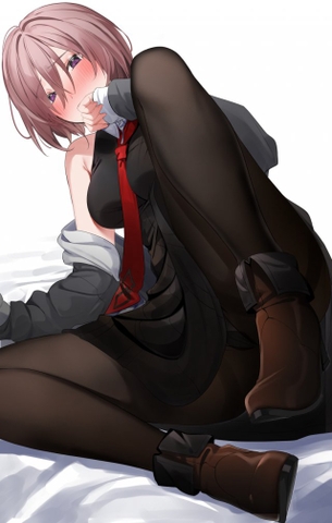 【二次】タイツ足がブーツで蒸れて熟成されてそうな女の子の画像