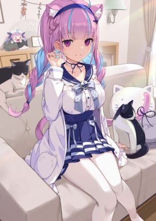 【二次】白タイツ白パンストを履いた女の子の健全な非エロ画像