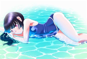 【スクール水着】スク水姿がえっちな女の子の二次元エロ画像＆イラスト Part45