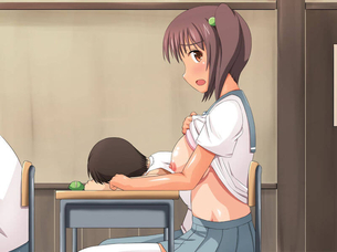 たくし上げのおっぱい見せつけ二次エロ画像