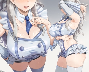 【二次エロ】ムチムチ太ももに食い込むニーソ・ニーハイがエロすぎる女の子の二次エロ その22