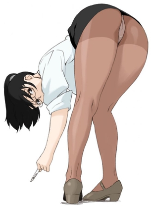 【虹画像】スーツを着たOLっぽい女の子のパンスト脚画像集 part2