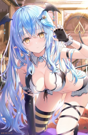ハロウィンのエチエチコスを着た女の子のエロ画像7