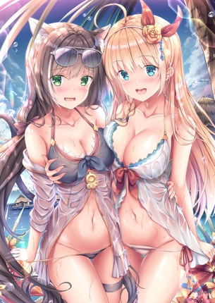 乳と乳を合わせてる、射精不可避な乳合わせの激シコエロ画像まとめ11