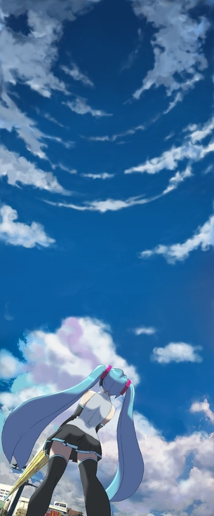 【虹画像】初音ミクのニーソックス脚な画像集 part13