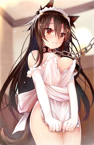 裸エプロンの女の子にちょっかいかけたくなっちゃうエロ画像4