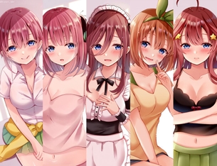 五等分の花嫁　誰を選ぶの！？選べないよ?　なエロ画像まとめ1