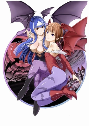 【虹画像】モリガンとリリスのパンスト＆タイツ＆ニーソ画像集 part11