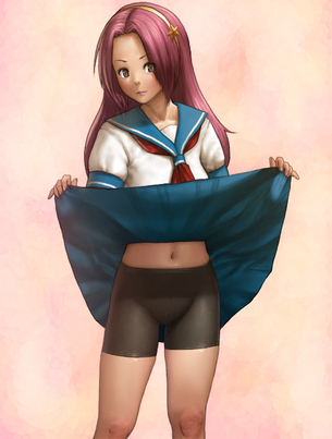 【虹画像】黒スパッツを履いた女の子達の画像集 part14