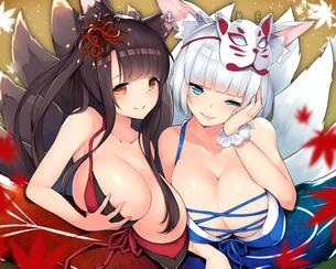 アズールレーン　赤城・加賀のエロ画像2