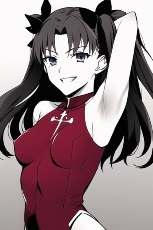 [FGO][エロ画像]遠坂凛の綺麗な脇(ワキ)を舐めたよ～♪