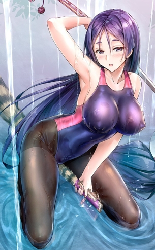 【二次】パンストやタイツの質感や描き込みが丁寧な神画像