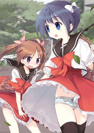 【下着(縞パン)】下着姿が可愛い女の子の二次元エロ画像＆イラスト Part36