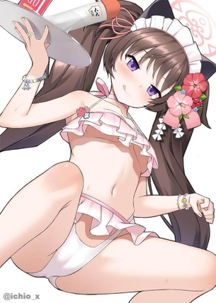 [ブルアカ][エロ画像]河和シズコのまんスジ(ワレメ)をフェチったよ♪