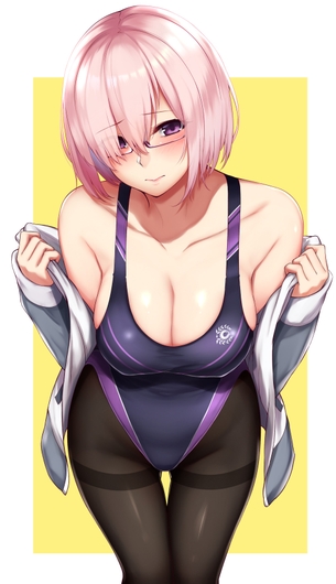 【二次】パンストやタイツの上に競泳水着を着てる女の子の画像