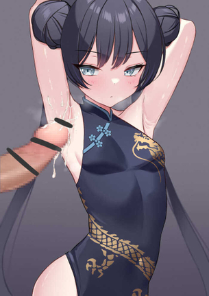 [ブルアカ][エロ画像]キサキに脇と横乳にガッツリ射精したよ～♪
