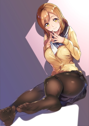 【黒ストJK】黒タイツで防寒できてえらい女子校生の画像