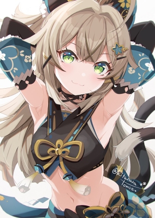 【非・微エロ】腋チラ・腋見せ二次元画像まとめ その１７
