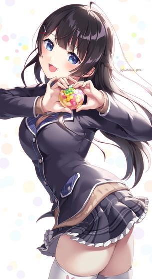 【非・微エロ】月曜日の黒髪美少女画像まとめ　その８７