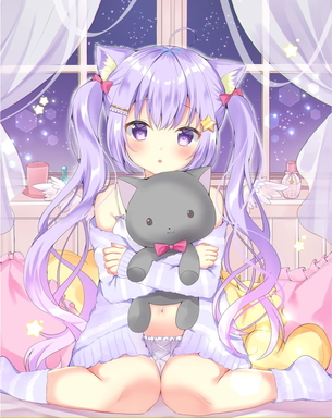 【非・微エロ】日曜日の紫髪美少女画像まとめ　その８８