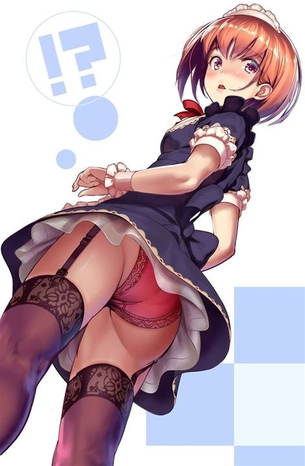 【ローアングル】下から女の子を覗きこむ二次元エロ画像＆イラスト Part17