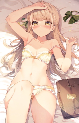 【非・微エロ】下着だけ身に着けている美少女の二次画像まとめ