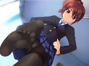 黒パンストを履いた美少女の脚に顔をスリスリしたいｗ