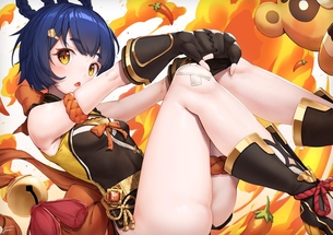原神の香菱の二次エロ画像！こんな娘に精子を搾られたいｗ