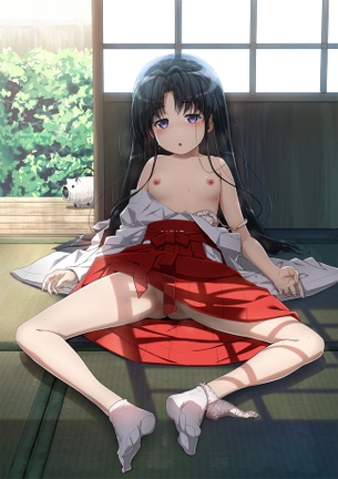 【エロ】巫女服姿の女の子のエロ画像４【巫女】