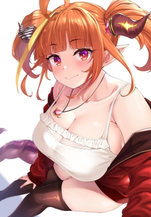 【着衣巨乳】顔を埋めたくなるキャミソールおっぱい女子画像【二次】