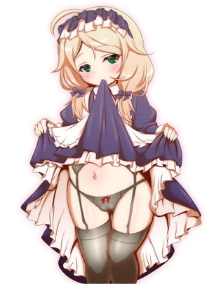 【エロ】スカートをたくし上げてパンツや性器を見せつけてる女の子２８【たくし上げ】