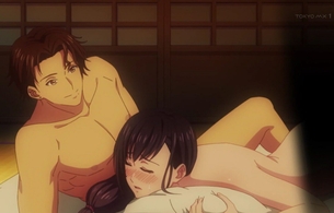 アニメ『夫婦交歓〜戻れない夜〜』2話で酔って普通に浮気セックスをしちゃうシーン！