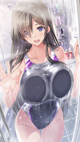【２次】競泳水着姿の女の子のエロ画像その２４