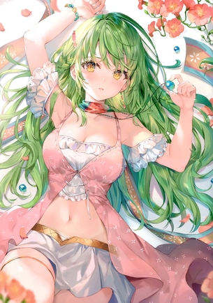 【二次元】緑髪美少女のエロ画像 Part.4 50枚