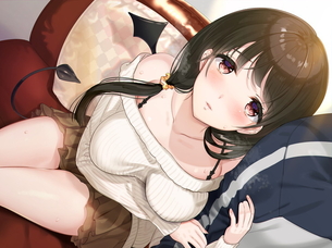 ミニスカ女子の二次エロ画像！膝小僧は見えるべきｗ