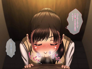 精子ごっくん女子の二次エロ画像