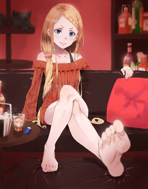 【50枚】裸足の女の子の二次画像