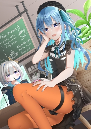【二次】カラータイツを履いたオシャレな女の子の画像