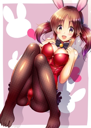 【二次】網タイツで可愛いバニーガールちゃんの画像