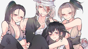 [鬼滅の刃] 宇髄嫁(まきを/須磨/雛鶴) 抜けるエロ画像＆イラスト 20枚まとめ
