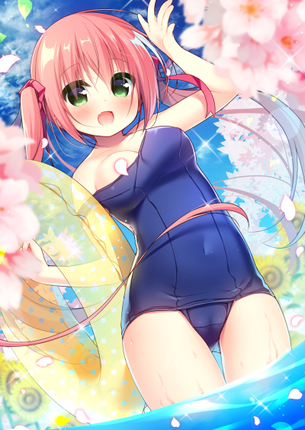 【二次】スク水、スクール水着のエロ画像 Part１２