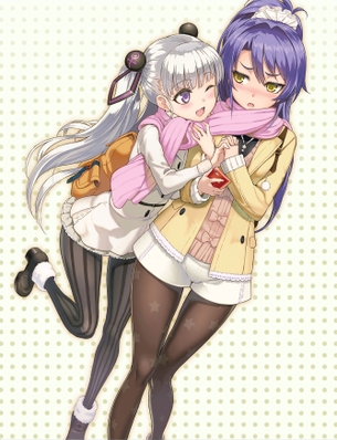 【二次】模様や線が入ってる柄パンスト柄タイツを履いた女の子の画像